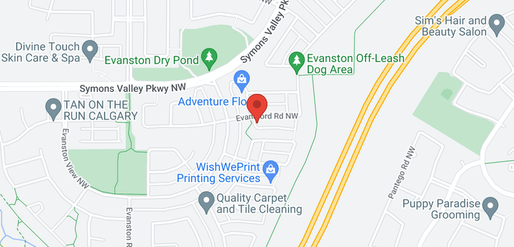 map of 11 EVANSFORD Road NW